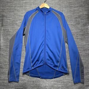 Novara Jacket Men's M Blue Full Zip Stretch Bike Cycling